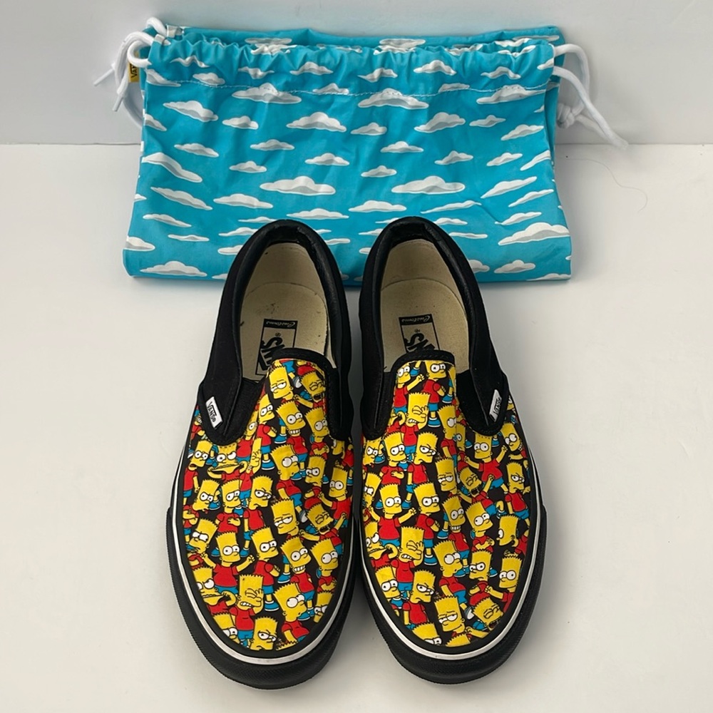 Vans X Custom The Simpsons Bart Slip-On Size Men’… - image 1